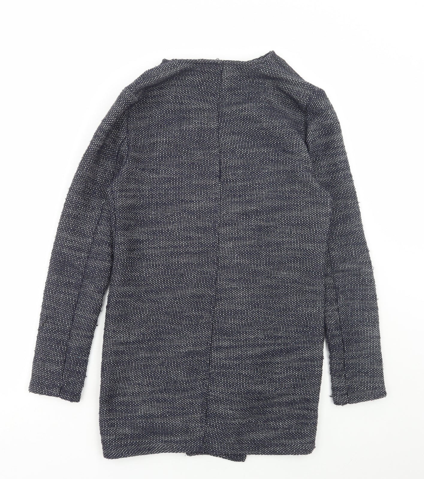 New Look Womens Blue Geometric Jacket Coatigan Size 10