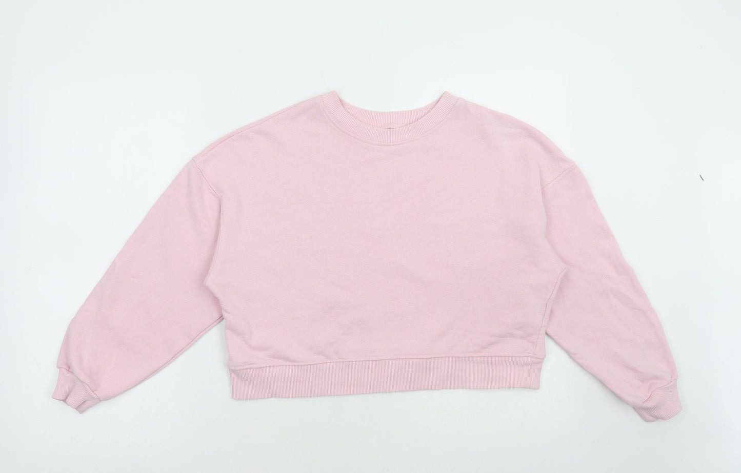 Pull&Bear Womens Pink Cotton Pullover Sweatshirt Size S Pullover
