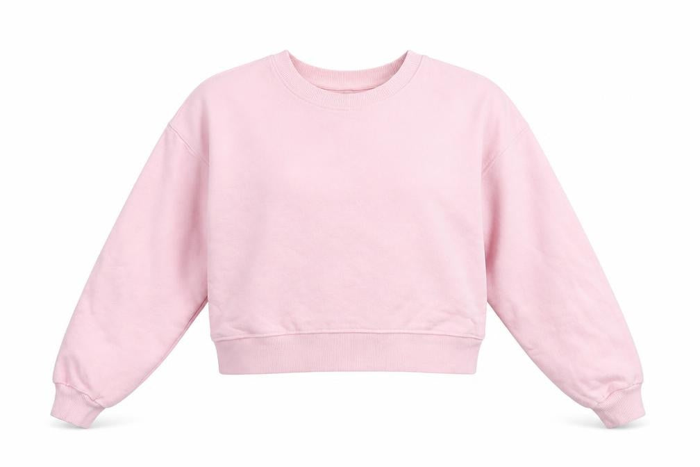 Pull&Bear Womens Pink Cotton Pullover Sweatshirt Size S Pullover