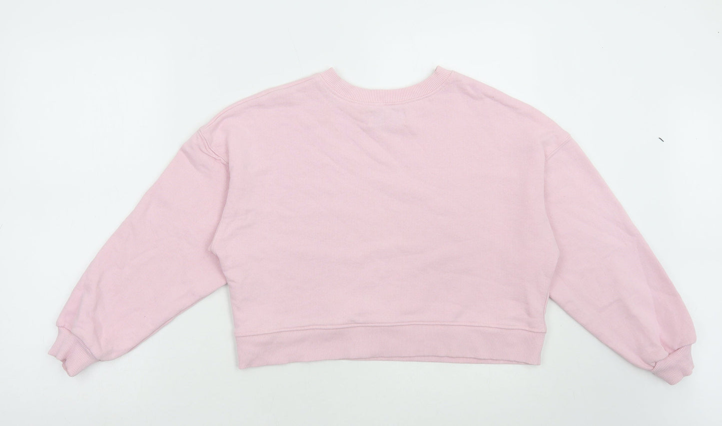 Pull&Bear Womens Pink Cotton Pullover Sweatshirt Size S Pullover