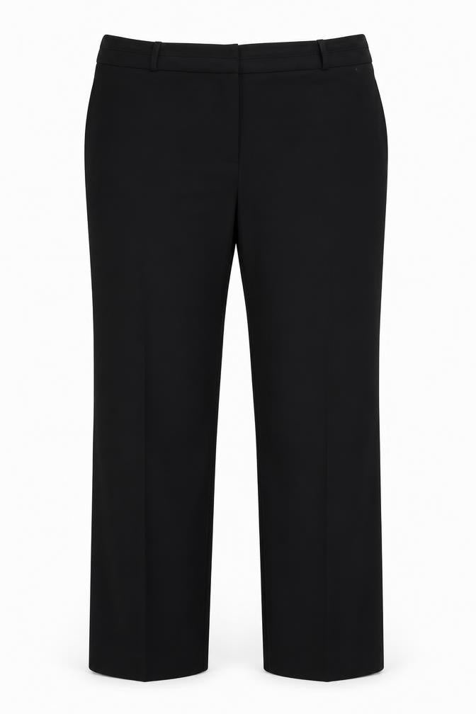 Dunnes Stores Womens Black Polyester Trousers Size 16 L30 in Regular Hook & Eye