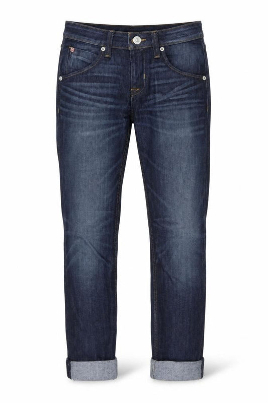 Hudson Mens Blue Cotton Straight Jeans Size 26 in L26 in Regular Button