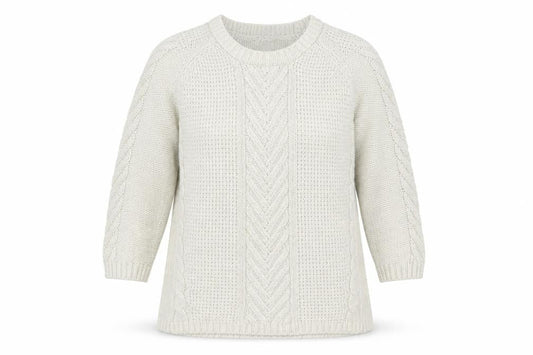 Oasis Womens White Round Neck Acrylic Pullover Jumper Size S
