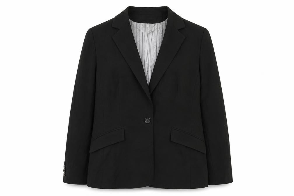 Debenhams Womens Black Jacket Blazer Size 14 Button