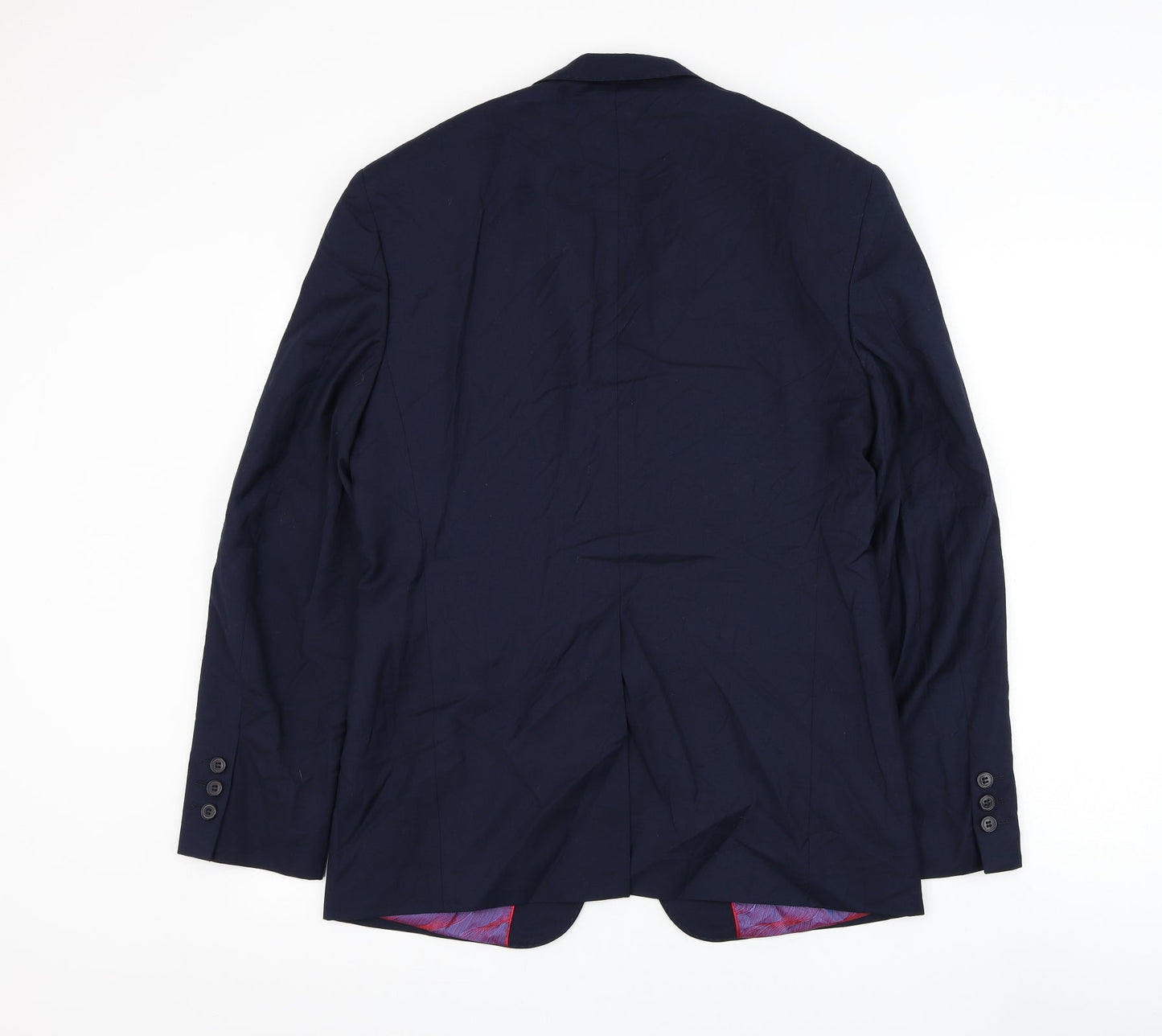 Stonebridge Mens Blue Polyester Jacket Suit Jacket Size 36