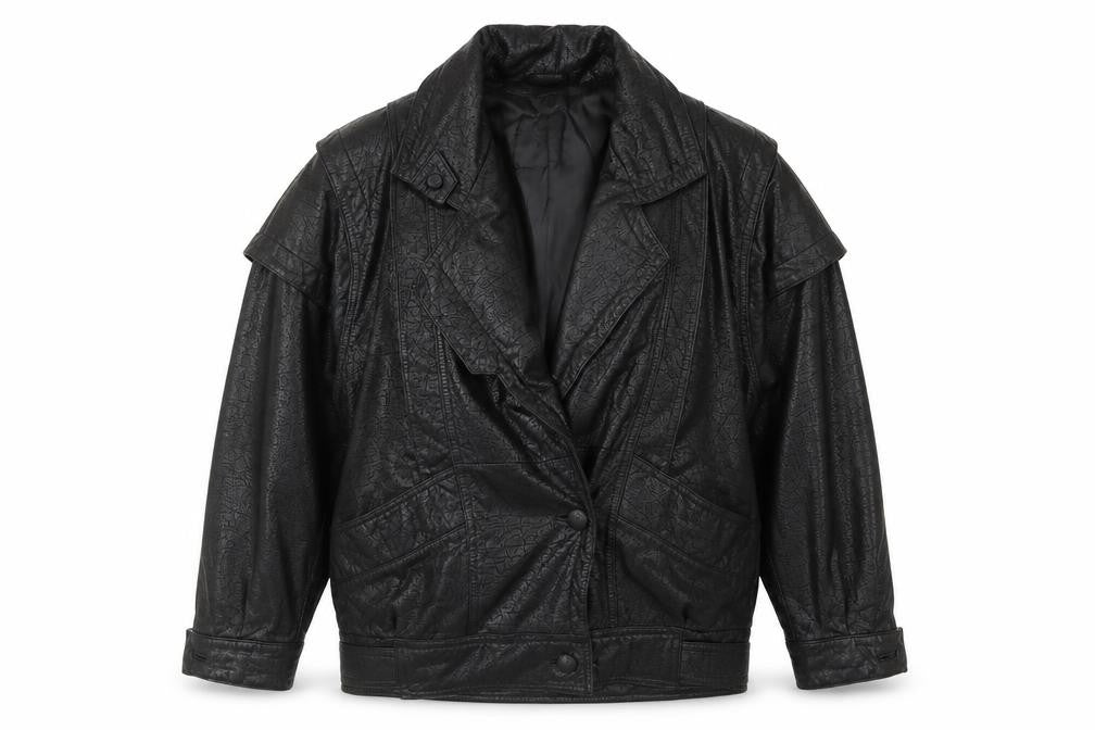 Stadick Womens Black Jacket Size 12 Button