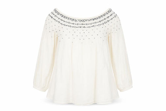 Zara Womens Ivory Viscose Basic Blouse Size XS Off the Shoulder