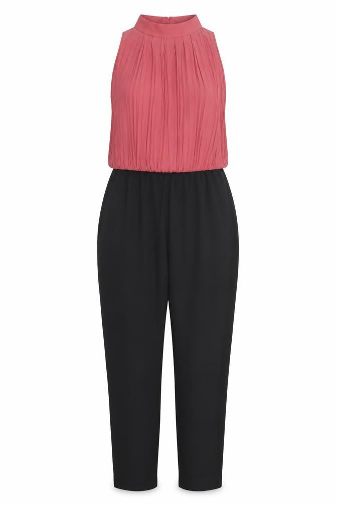 Zara Womens Black Cotton Jumpsuit One-Piece Size S Button