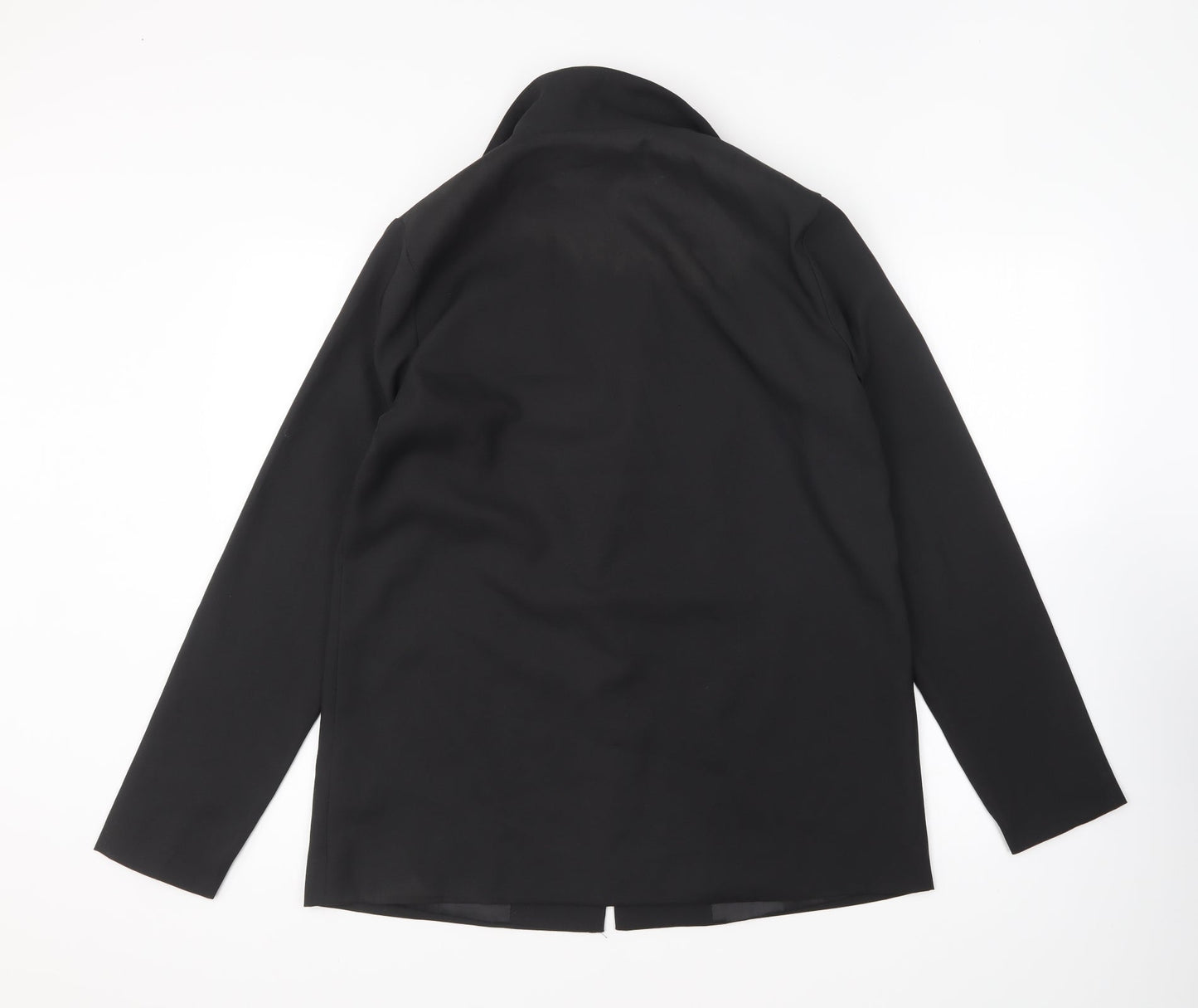 PRETTYLITTLETHING Womens Black Jacket Blazer Size 12 Button