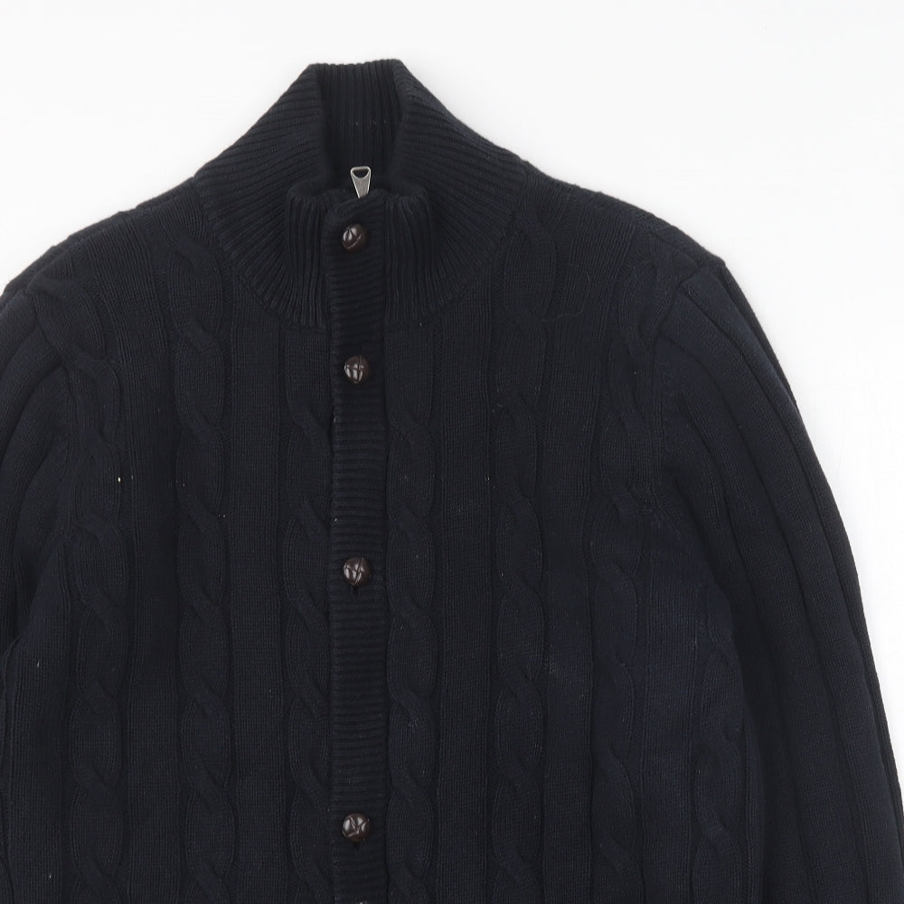 Blue Harbour Mens Blue Jacket Size S Zip