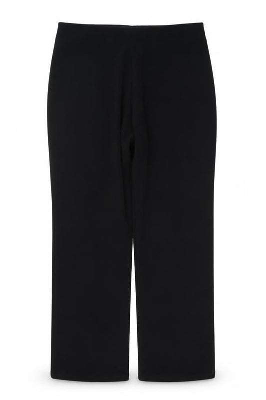 Preworn Womens Black Polyester Trousers Size 32 in L27 in Regular