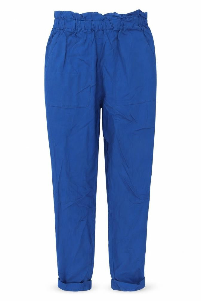 H&M Womens Blue Lyocell Trousers Size 4 L25 in Regular