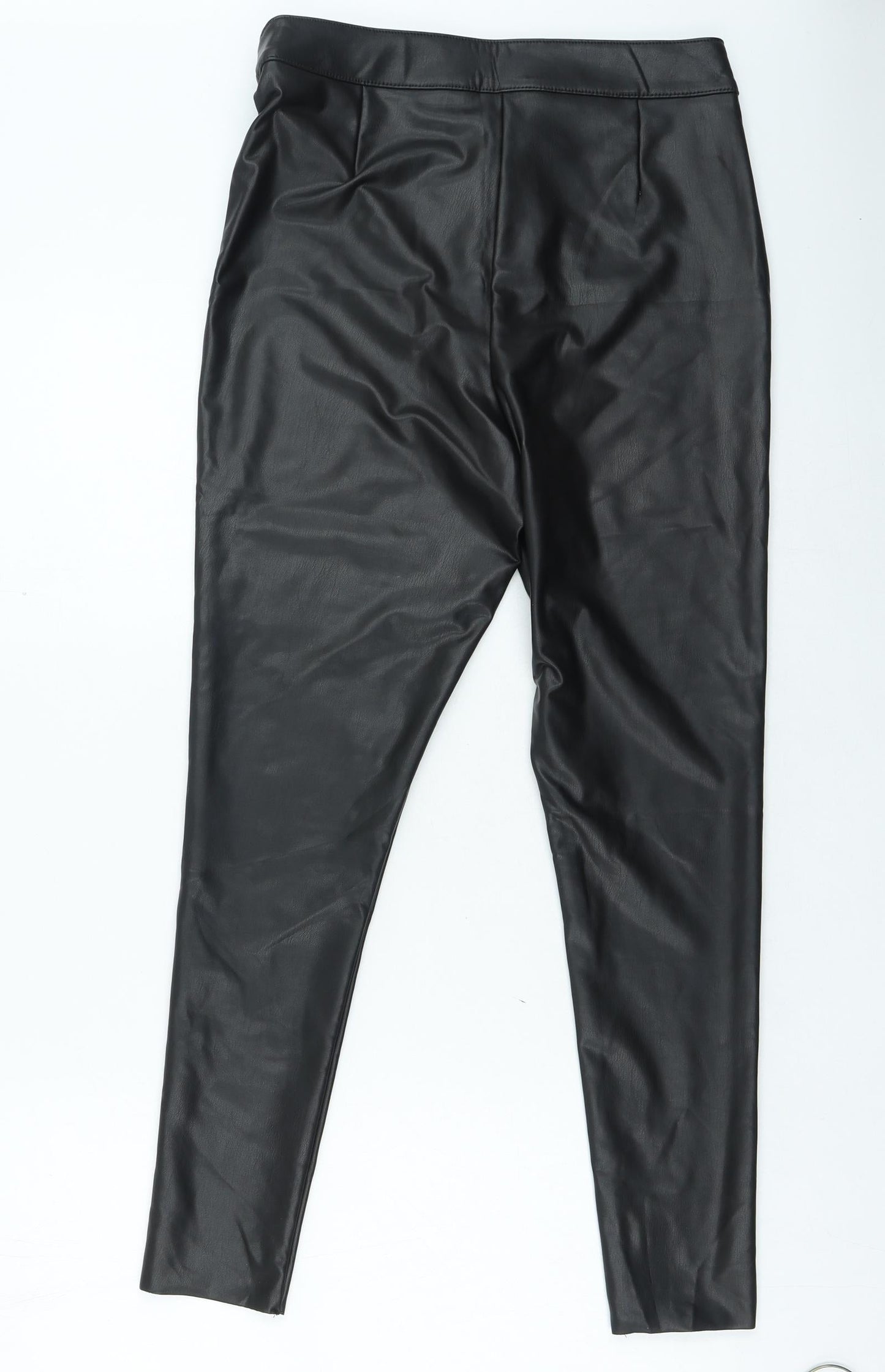 F&F Womens Black Polyester Jegging Jeans Size 10 L25 in Regular Zip