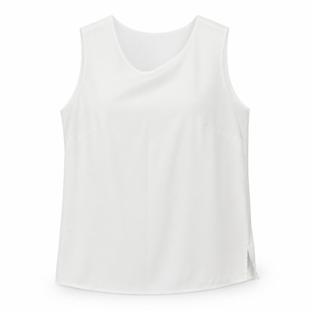 H&M Womens White Polyester Basic Tank Size 12 Round Neck