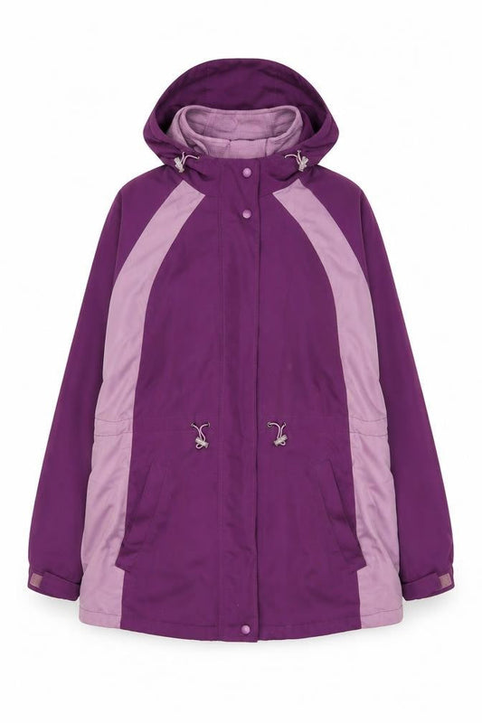 Bonmarché Womens Purple Jacket Size M Zip