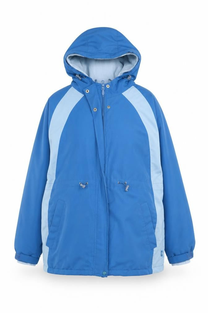 Bonmarché Womens Blue Rain Coat Coat Size M Zip