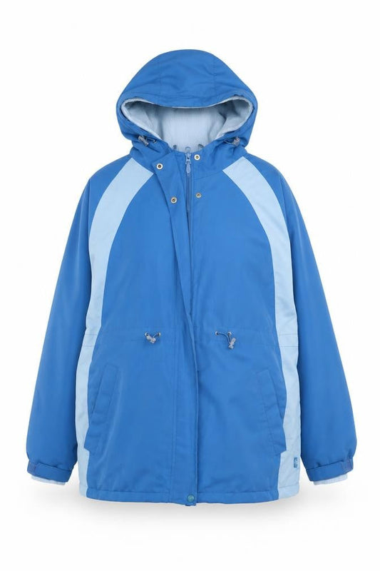 Bonmarché Womens Blue Rain Coat Coat Size M Zip