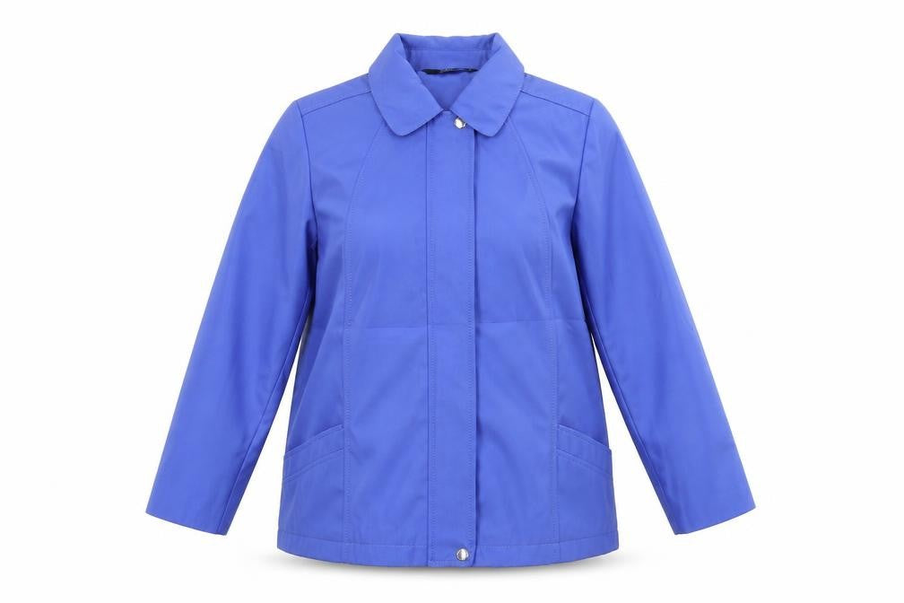 Bonmarché Womens Blue Pea Coat Coat Size S Snap