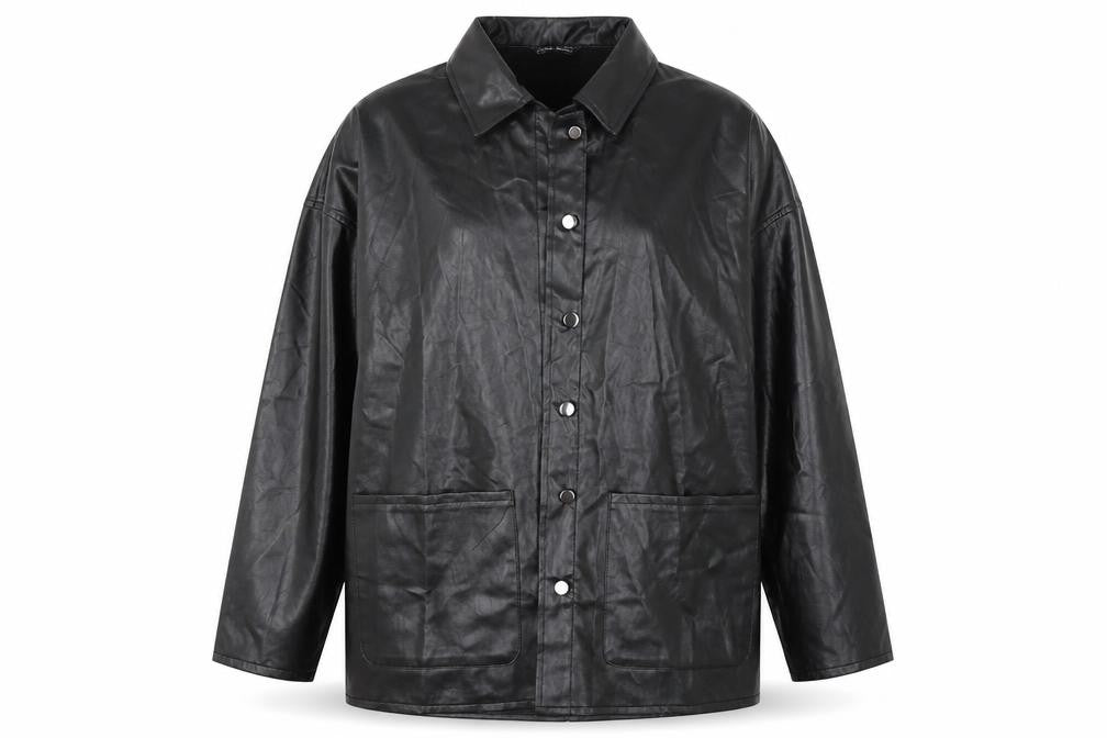 SheIn Womens Black Jacket Size M Button