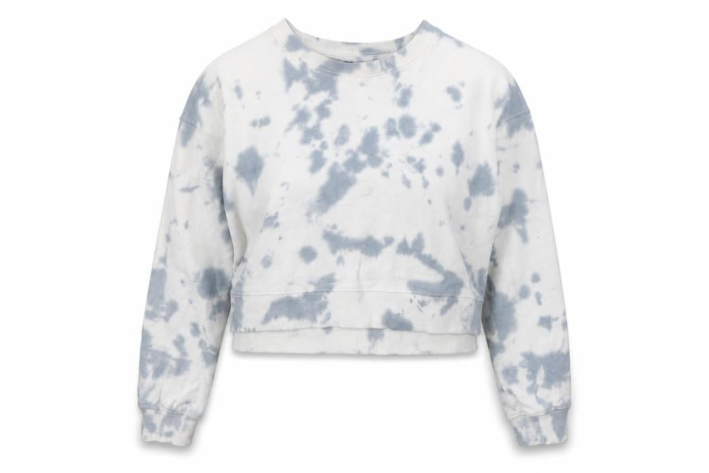 915 Generation Girls Multicoloured Geometric Cotton Pullover Sweatshirt Size 12-13 Years - Tie Dye