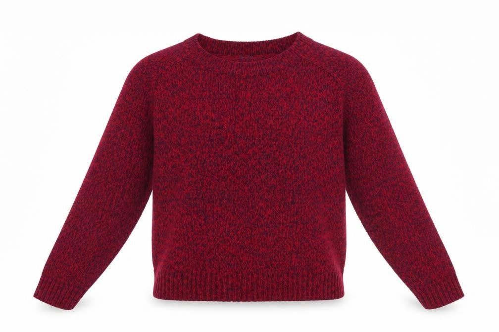 Divided by H&M Womens Red Round Neck Acrylic Pullover Jumper Size M
