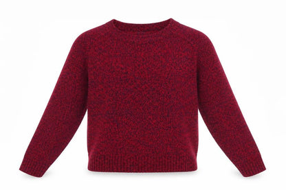 Divided by H&M Womens Red Round Neck Acrylic Pullover Jumper Size M
