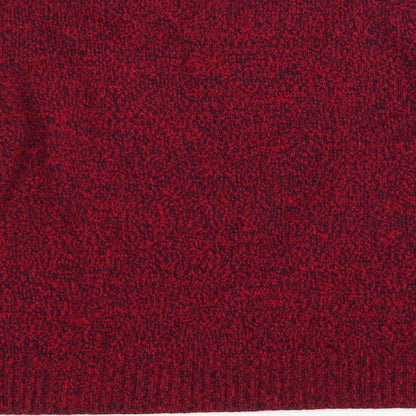 Divided by H&M Womens Red Round Neck Acrylic Pullover Jumper Size M