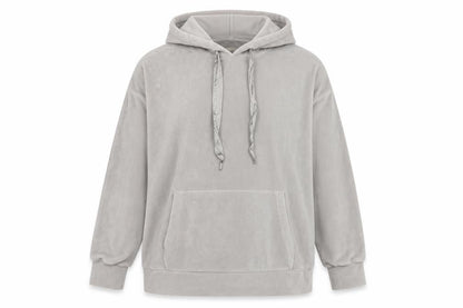 George Womens Grey Polyester Pullover Hoodie Size 12