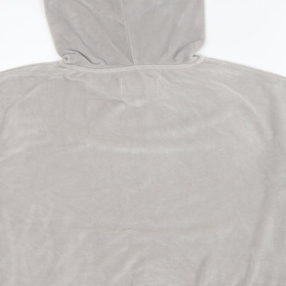 George Womens Grey Polyester Pullover Hoodie Size 12