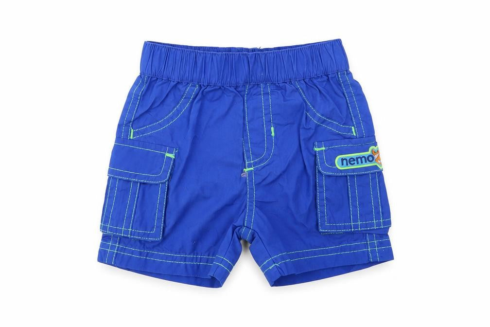 George Baby Blue Cotton Cropped Trousers Size 0-3 Months Pullover - Nemo