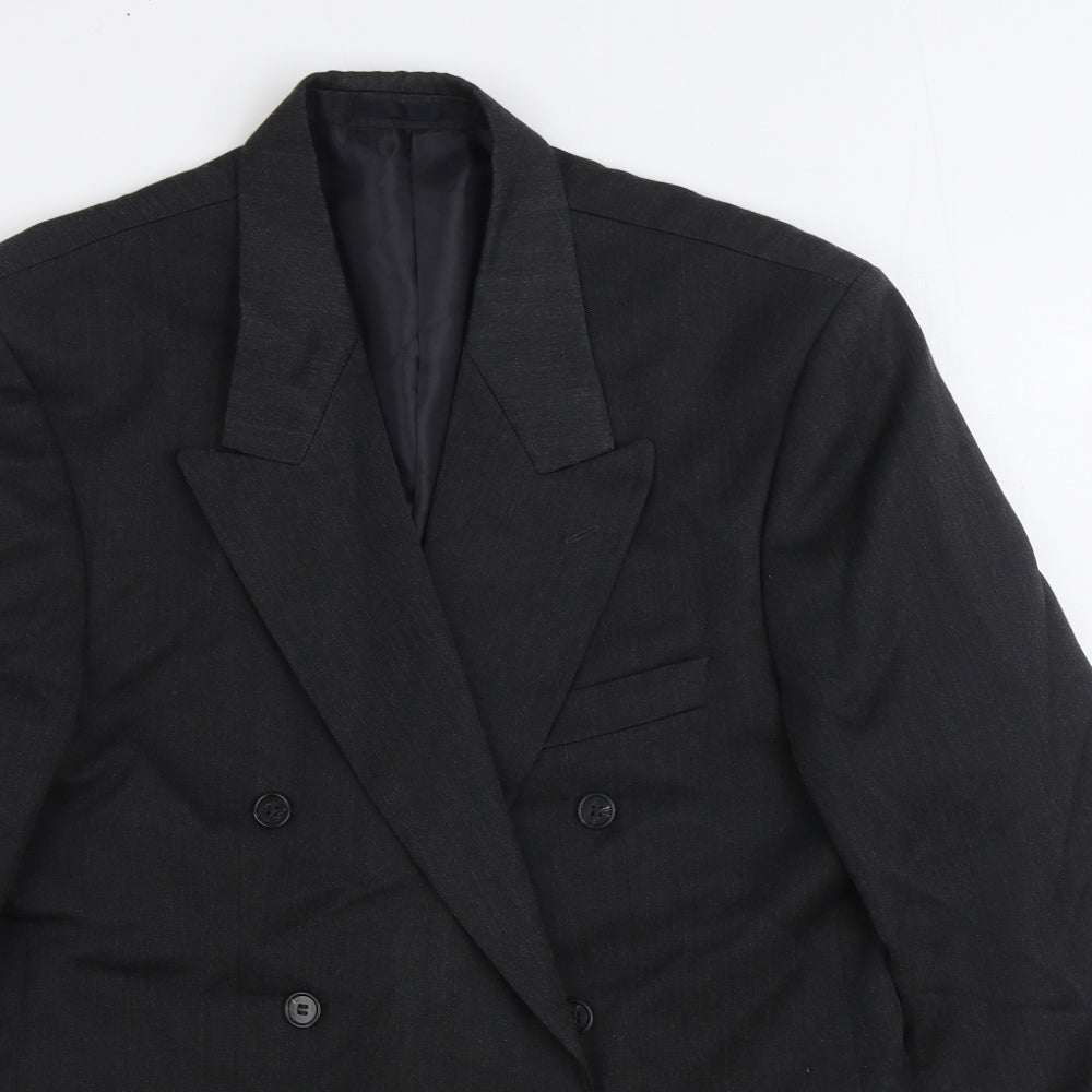 Burtons Mens Grey Viscose Jacket Suit Jacket Size 38