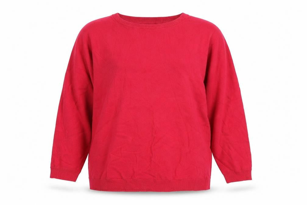 BPC Collection Womens Pink Round Neck Viscose Pullover Jumper Size 2XL