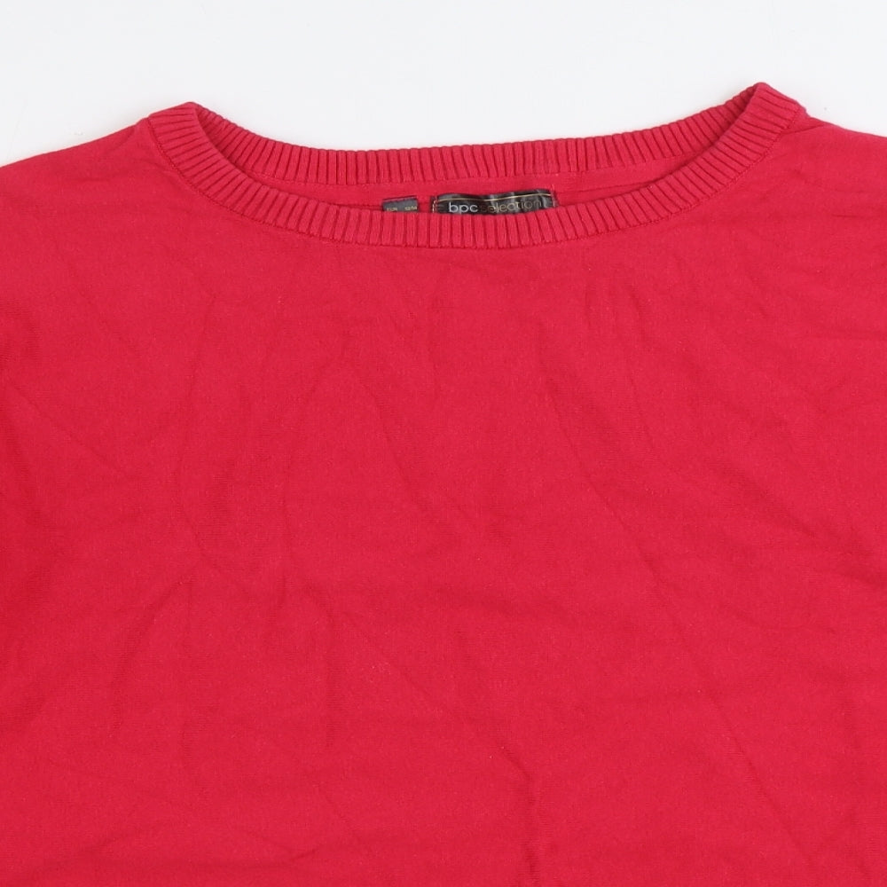 BPC Collection Womens Pink Round Neck Viscose Pullover Jumper Size 2XL