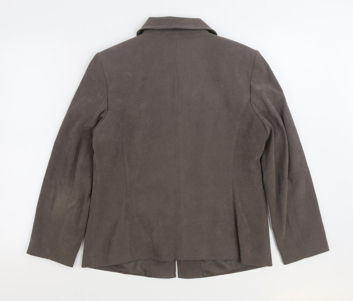 BM Womens Grey Jacket Size 14 Zip