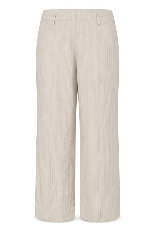 ORSAY Womens Beige Striped Cotton Trousers Size 36 in L31 in Regular