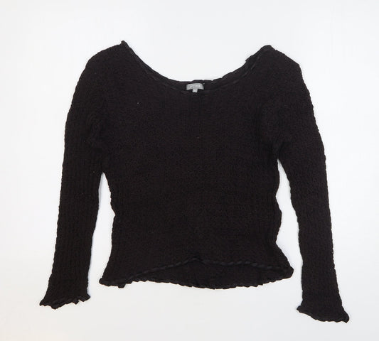 Per Una Womens Brown Boat Neck Cotton Pullover Jumper Size XL