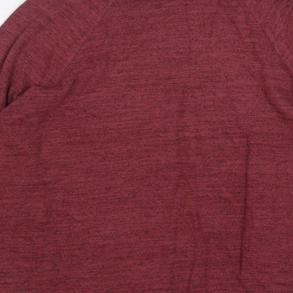 Next Womens Pink Roll Neck Cotton Pullover Jumper Size 10