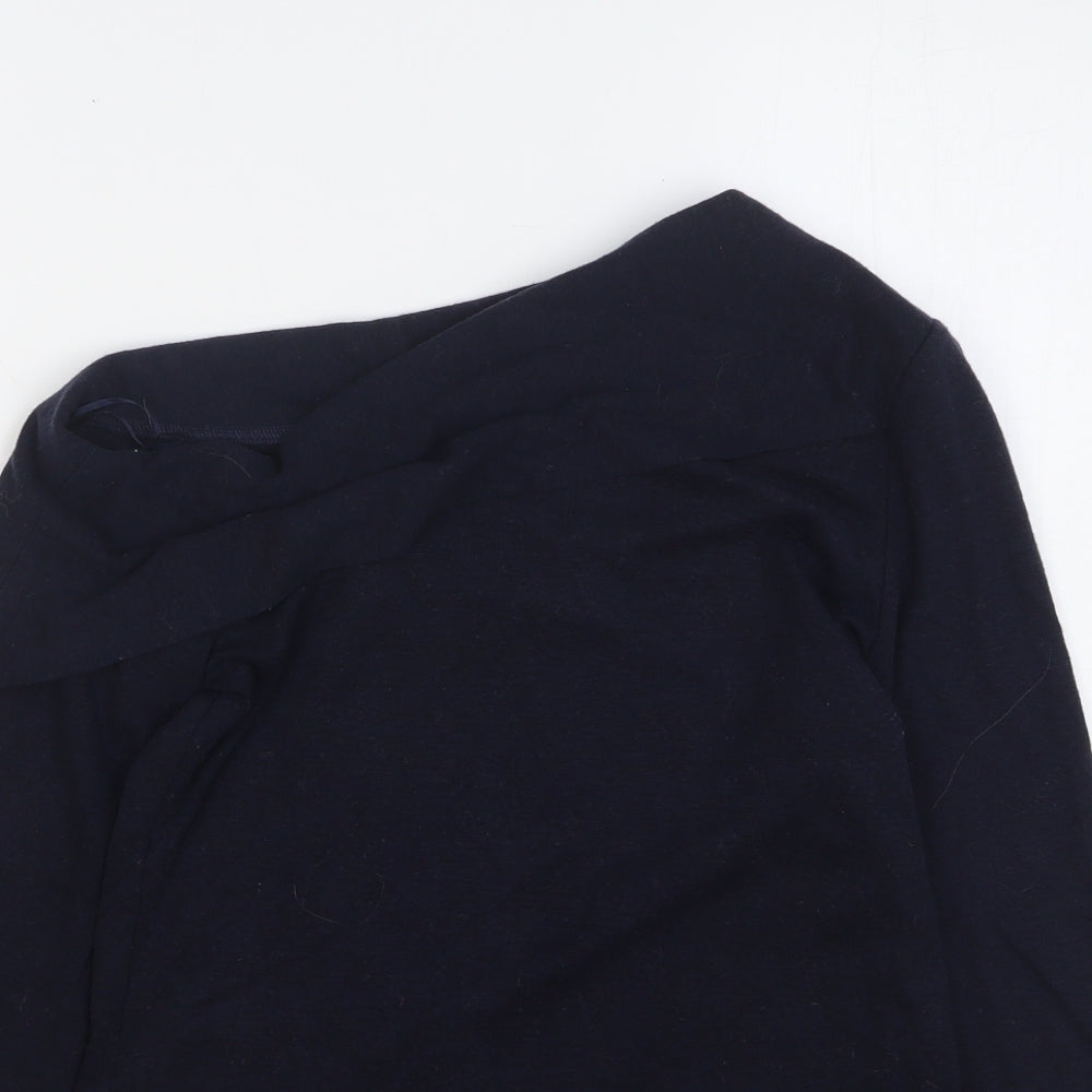Witchery Womens Blue Roll Neck Acrylic Pullover Jumper Size XS