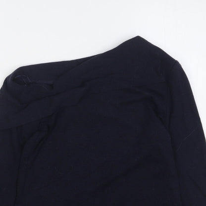 Witchery Womens Blue Roll Neck Acrylic Pullover Jumper Size XS