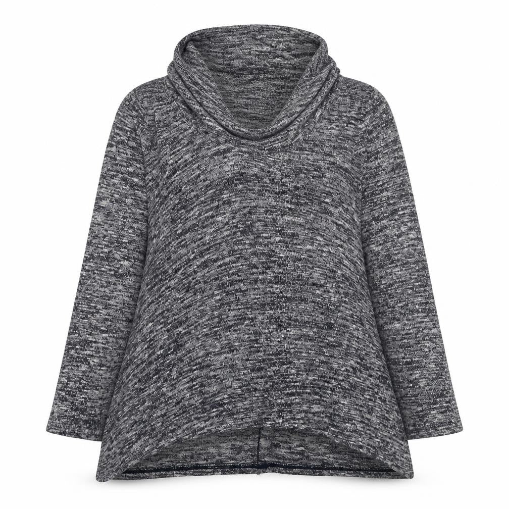 Max Studio Womens Blue High Neck Polyester Pullover Jumper Size XS