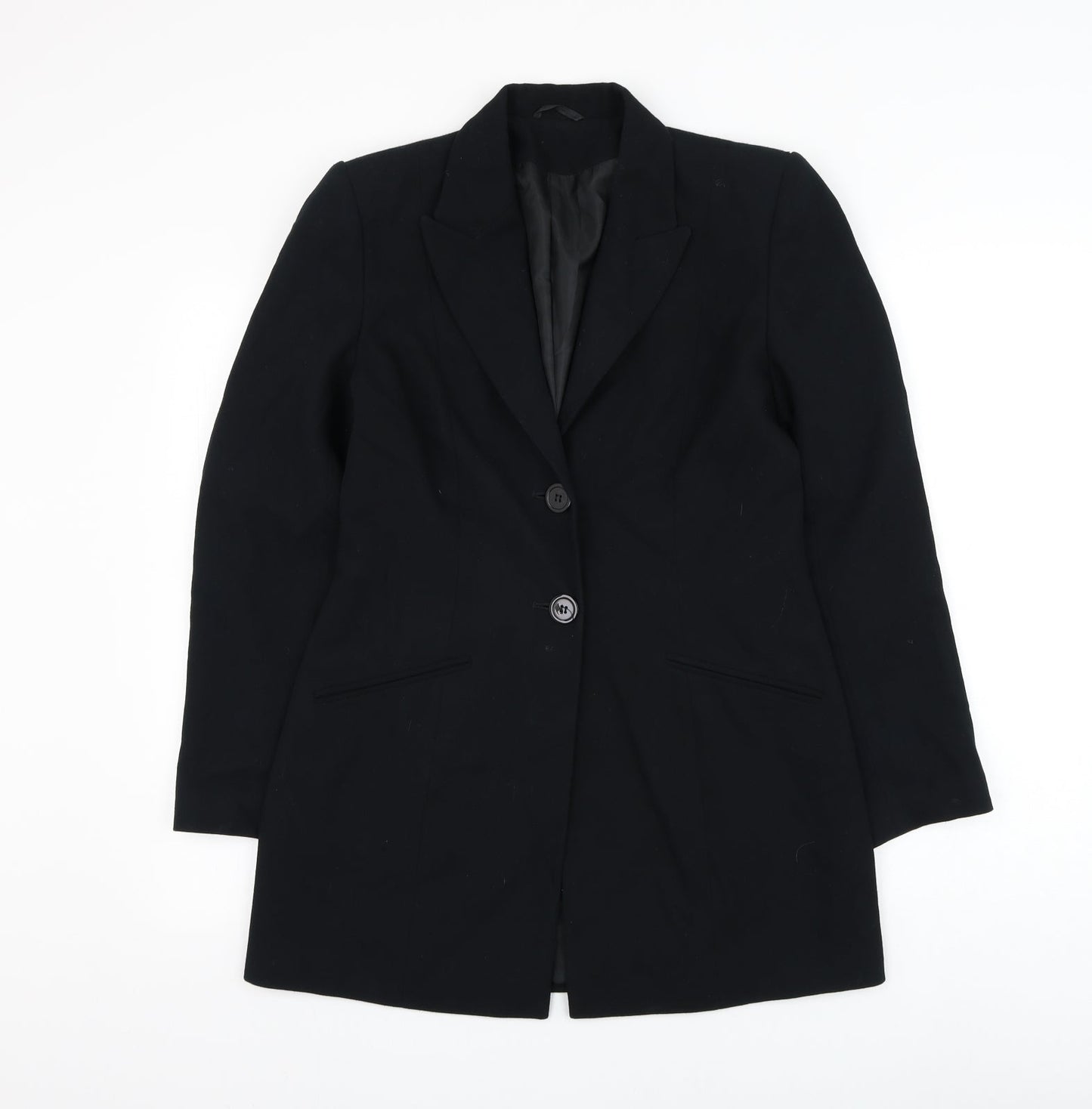 Principles Womens Black Jacket Blazer Size 10 Button
