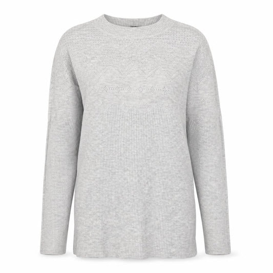 Warehouse Womens Grey High Neck Viscose Pullover Jumper Size 10