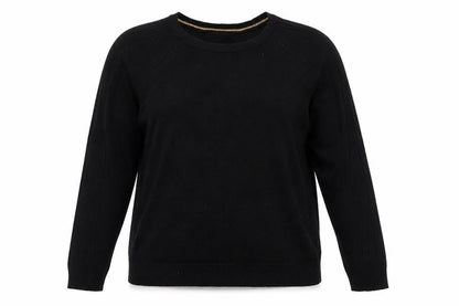 Next Womens Black Round Neck Polyester Pullover Jumper Size M
