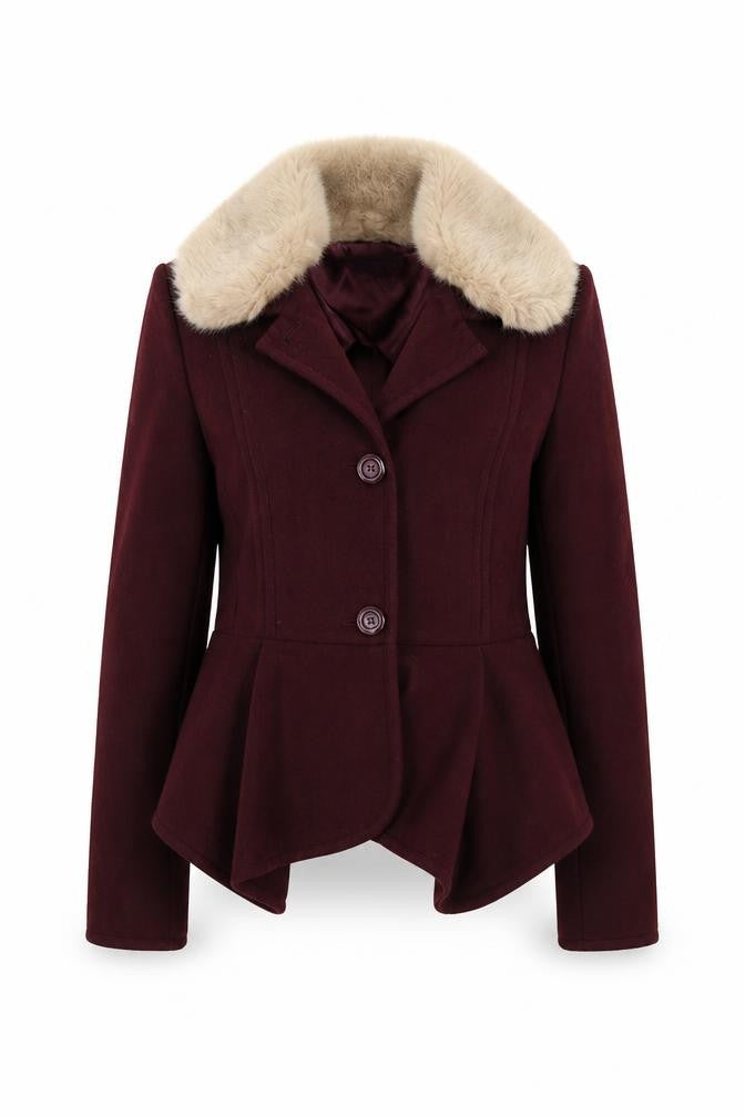 Topshop Womens Purple Jacket Size 10 Button