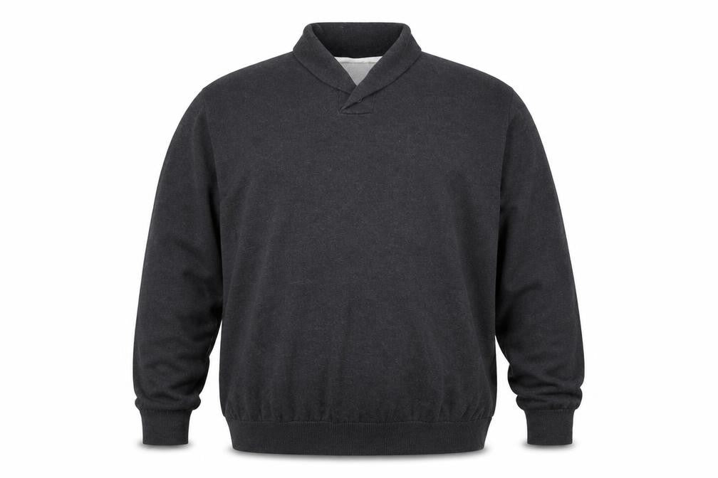 Burton Mens Grey Collared Acrylic Pullover Jumper Size 2XL