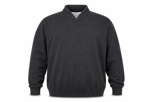 Burton Mens Grey Collared Acrylic Pullover Jumper Size 2XL