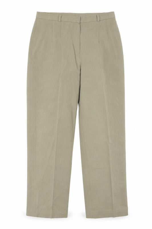 Country Casuals Womens Brown Polyester Trousers Size 14 L25 in Regular Zip