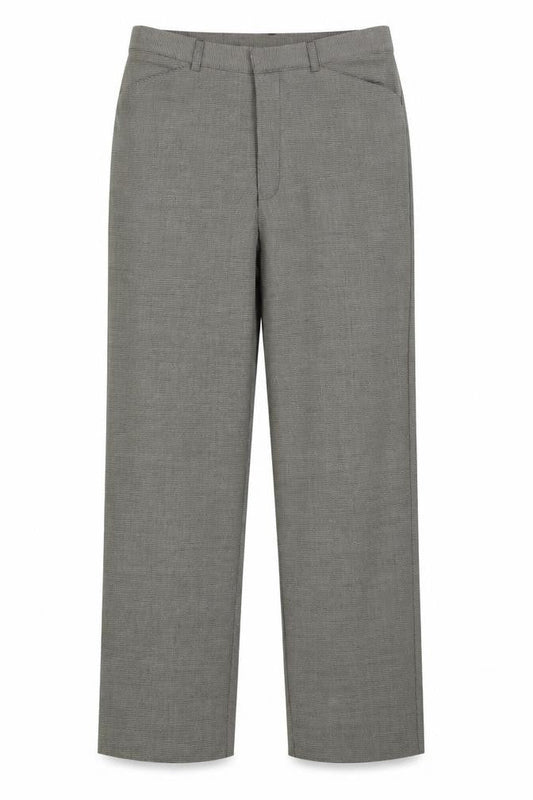 Preworn Womens Brown Plaid Polyester Trousers Size 34 in L29 in Regular Zip