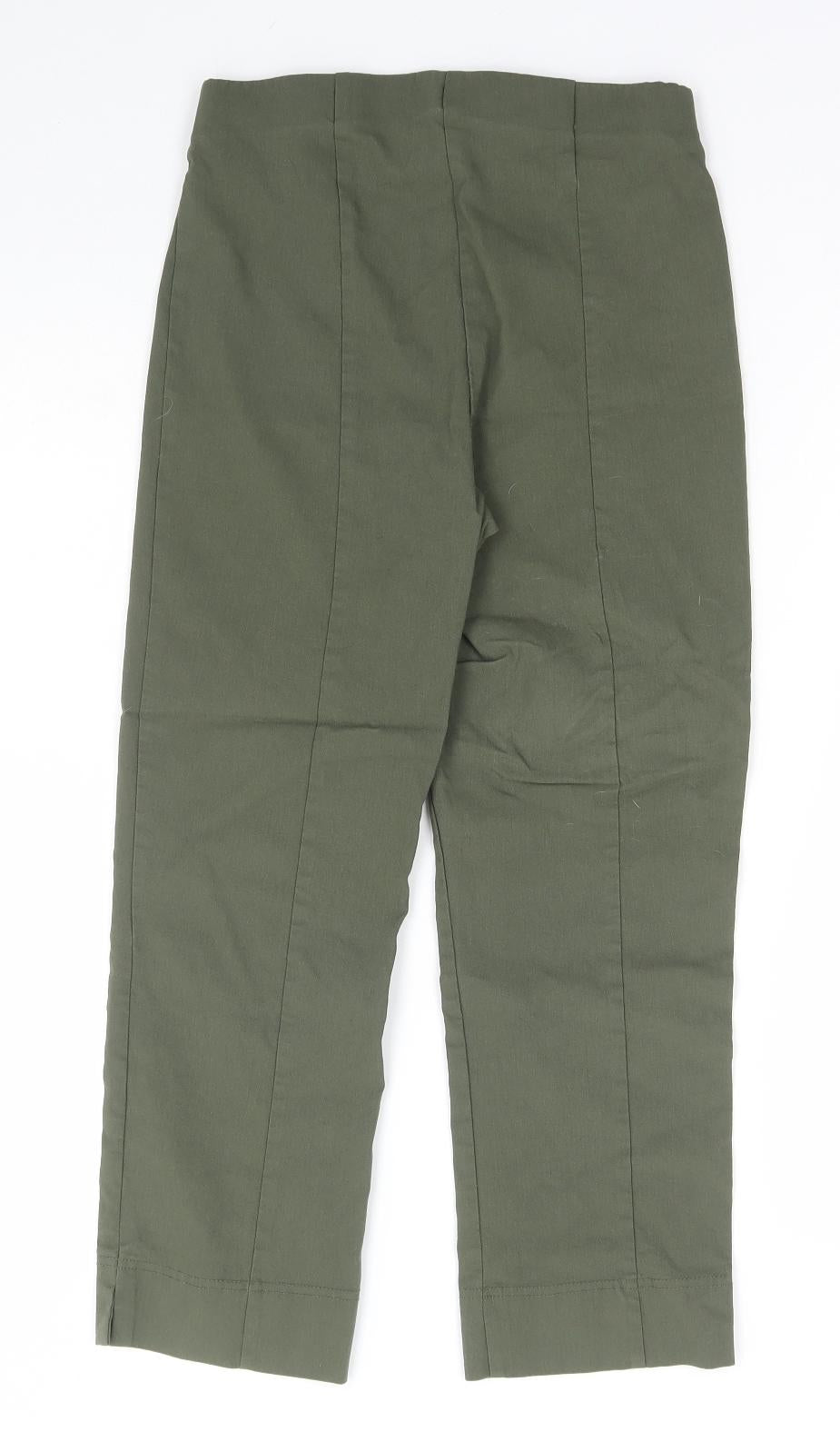 Dunnes Stores Womens Green Viscose Trousers Size XS L23 in Regular