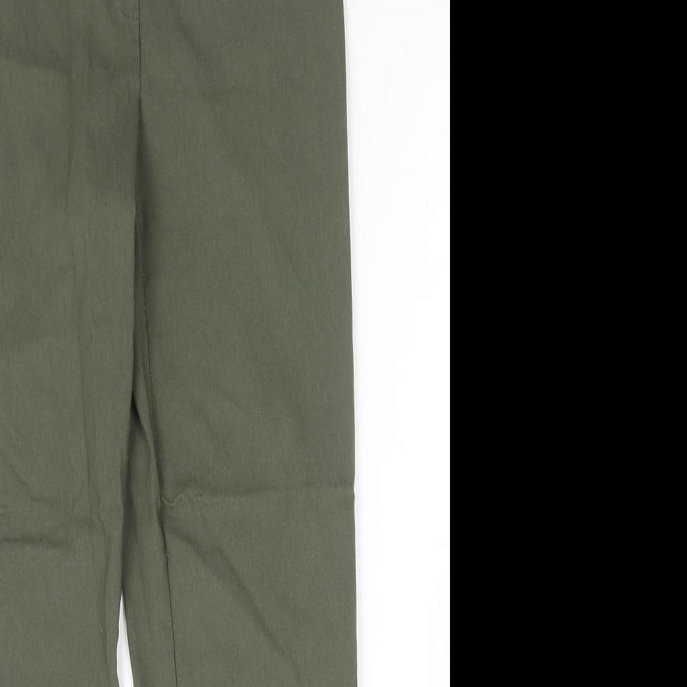 Dunnes Stores Womens Green Viscose Trousers Size XS L23 in Regular
